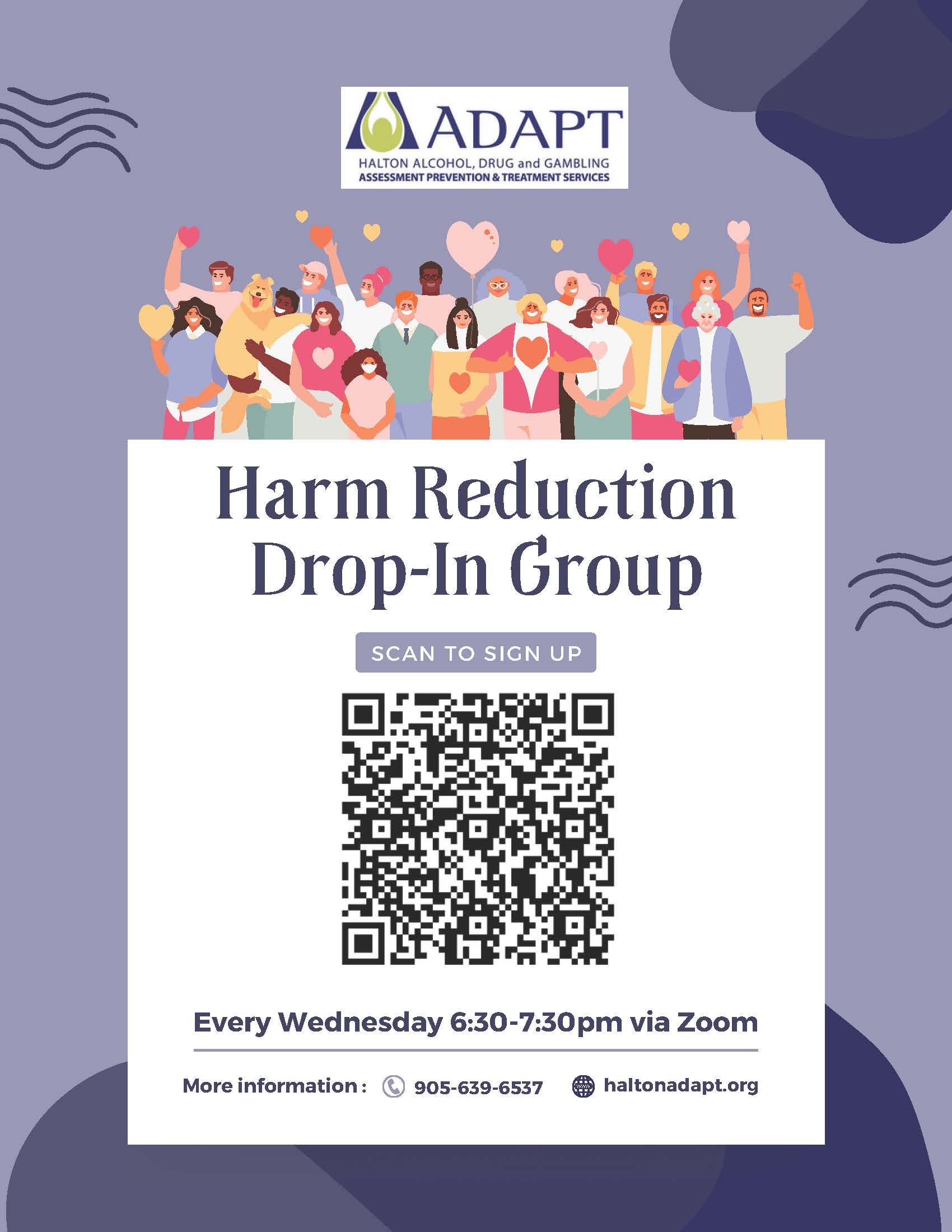 harm reduction group poster